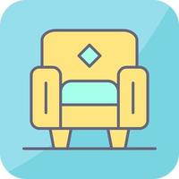 icono de vector de sillón