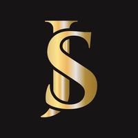 Monogram SJ Logo Design. JS Logotype vector