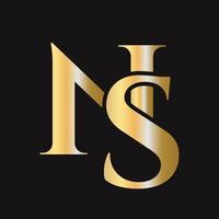 Monogram SN Logo Design. NS Logotype vector