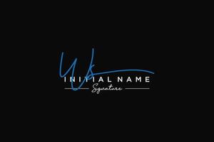 Initial WS signature logo template vector. Hand drawn Calligraphy lettering Vector illustration.