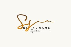 Initial SS signature logo template vector. Hand drawn Calligraphy lettering Vector illustration.