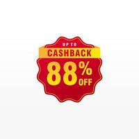 88 discount, Sales Vector badges for Labels, , Stickers, Banners, Tags, Web Stickers, New offer. Discount origami sign banner.