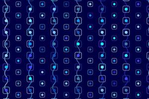 Pattern with geometric elements in blue tones abstract gradient background vector