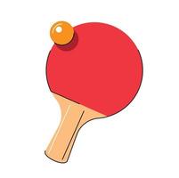 table tennis isolated vector illustration