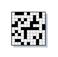 Crossword. puzzle solving concept vector illustration