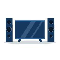 Home Theater speaker vector illustration