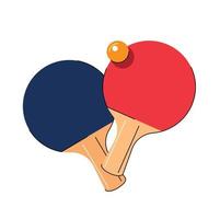 table tennis isolated vector illustration
