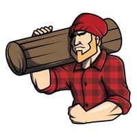 Lumberjack Vector Illustration Design