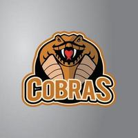 insignia de diseño de ilustración de cobra vector