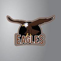 Eagle Illustration Design Badge vector