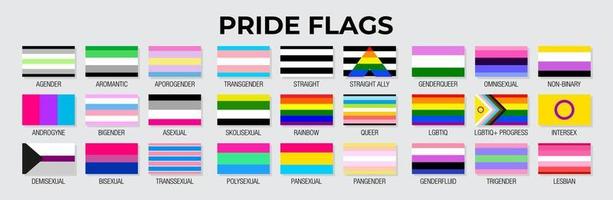 Pride Flag LGBT Vector Design Template