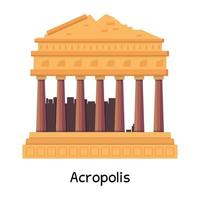 Trendy Acropolis Concepts vector