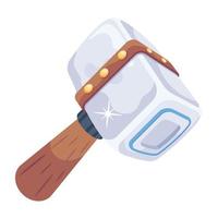 Trendy Sledge Hammer vector