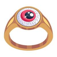 anillo de ojo de moda vector