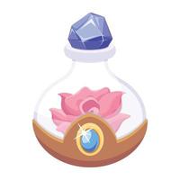 Trendy Flower Elixir vector