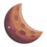 Trendy Half Moon vector