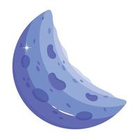 Trendy Half Moon vector