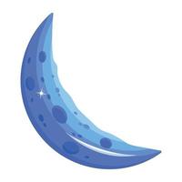 luna azul de moda vector