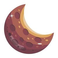 Trendy Half Moon vector