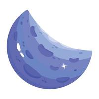 Trendy Half Moon vector