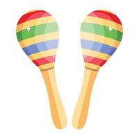 Trendy Maracas Concepts vector