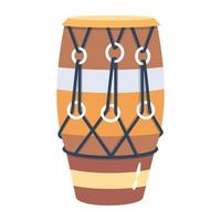 Trendy Indian Drum vector