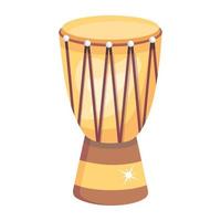 tambor djembe de moda vector