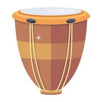 Trendy Tbilat Drum vector