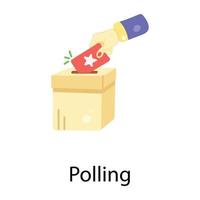 Trendy Polling Concepts vector