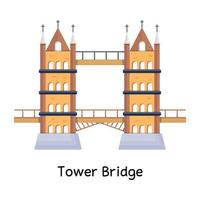 puente de la torre de moda vector