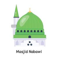 Trendy Masjid Nabawi vector