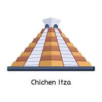 Trendy Chichen Itza vector