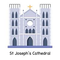 St Josephs Cathedral vector