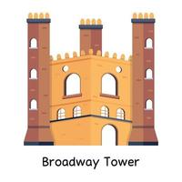 Trendy Broadway Tower vector