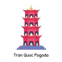 pagoda trans quoc vector