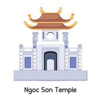 Ngoc Son Temple vector