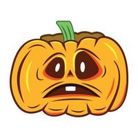 Trendy Evil Pumpkin vector