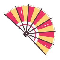 Trendy Paper Fan vector