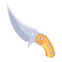 Trendy Sharp Knife vector