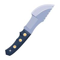 Trendy Military Knife vector