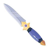 Trendy Fixed Knife vector