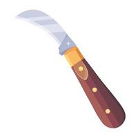 Trendy Switchblade Knife vector