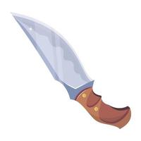 Trendy Sharp Knife vector