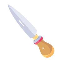 cuchillo de daga de moda vector