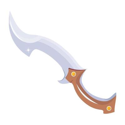 Trendy Curved Sword