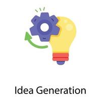 Trendy Idea Generation vector