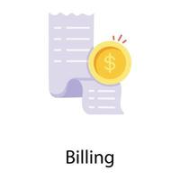 Trendy Billing Concepts vector