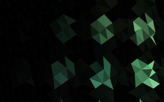 Dark Green vector shining triangular pattern.