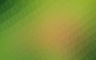 Light Green, Yellow vector shining triangular template.