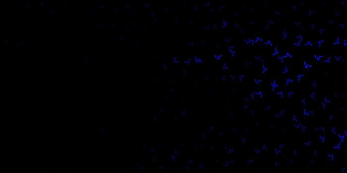 Dark blue vector background with random forms.